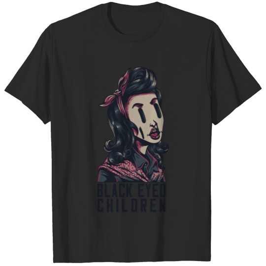 Black Eyed Children Paranormal Alien Cryptid T-shirt