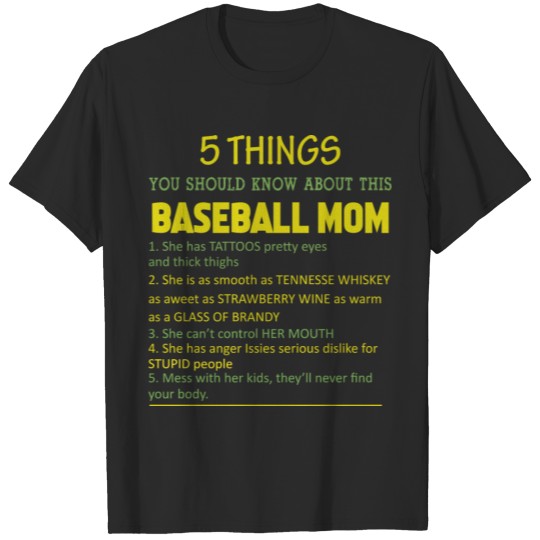 Discover 5 Things You Should Know About This Baseball Mom T-shirt