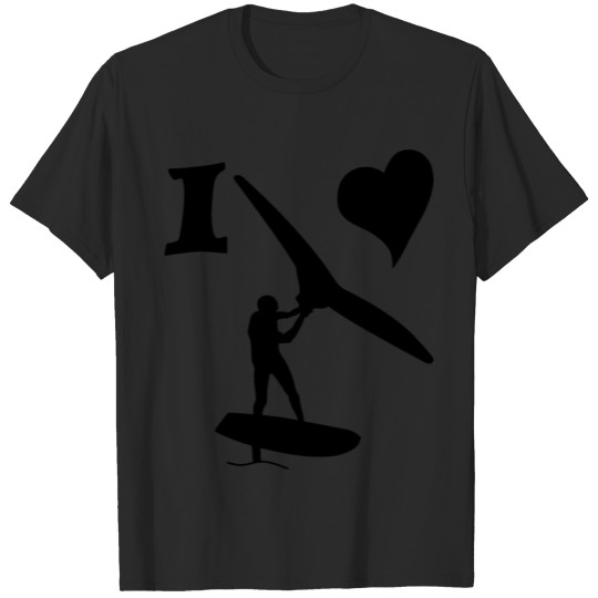 Discover I love Wingfoil & Hydrofoiling T-shirt