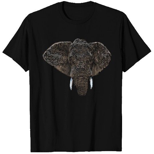 elephant head T-shirt