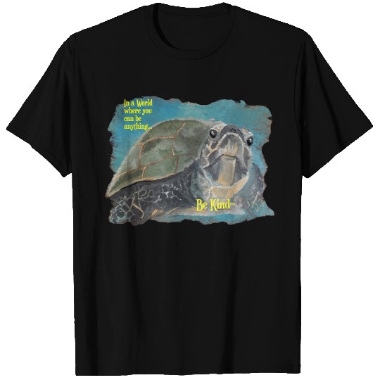 Box Turtle says Be Kind T-shirt