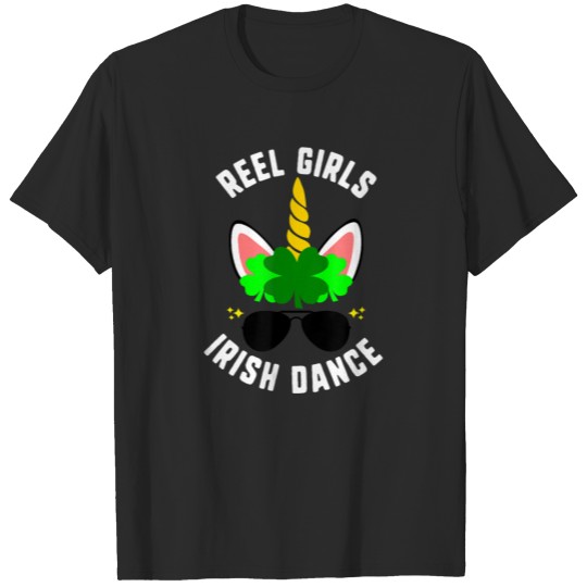 Discover St Patricks Day Reel Girls Irish Dance Unicorn T-shirt