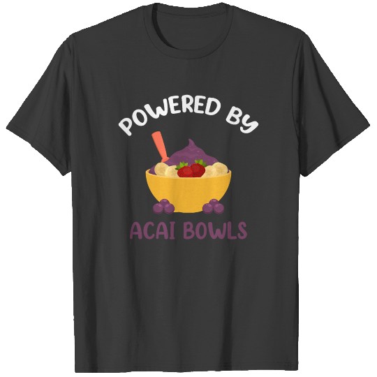 Powered by Acai Bowls Brazilian Smoothie print T-shirt