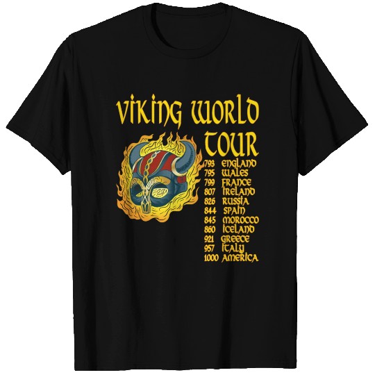 Viking World Tour Vikings Valhalla Odin T-shirt