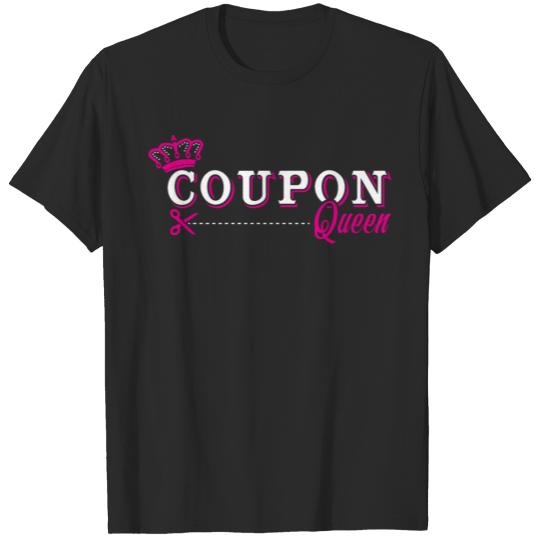 Discover Coupon queen - couponing - funny couponer gift T-shirt