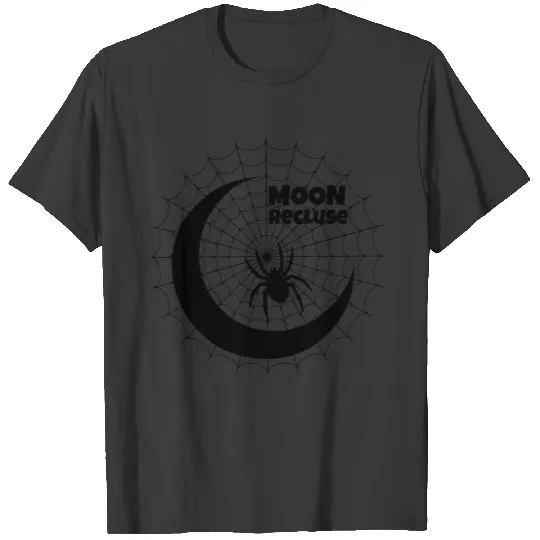 Moon Recluse Spider - Spiderweb and Moon T-shirt