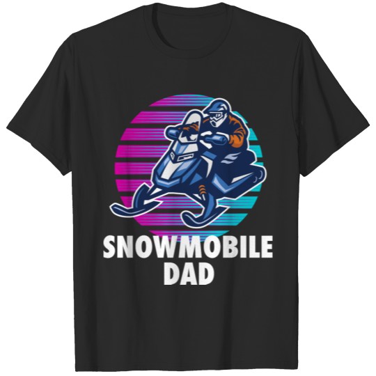 Discover Snowmobile Dad Snowmobile Gift Sled Winter T-shirt