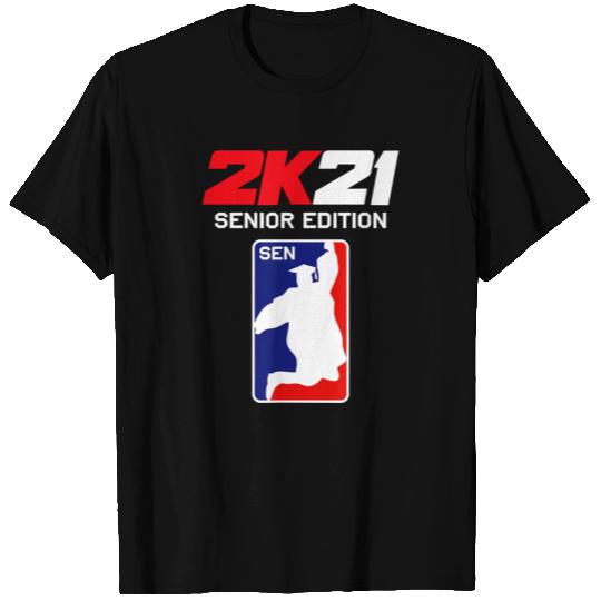 Class of 2021 Senior Year Gamer Style Graduating T-shirt