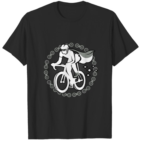 Discover Cyclist Superhero Bicycle Cycling Biker T-shirt