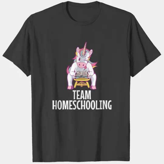 Homeschooling School Kid Unicorn Student Gift T-shirt