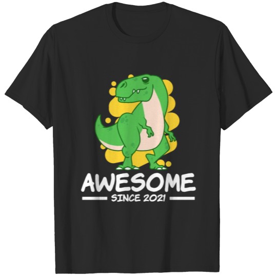 Discover Awesome Since 2012 T-Rex Dinosaur Birthday Gift T-shirt