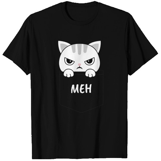 Angry pocket cat t shirt T-shirt