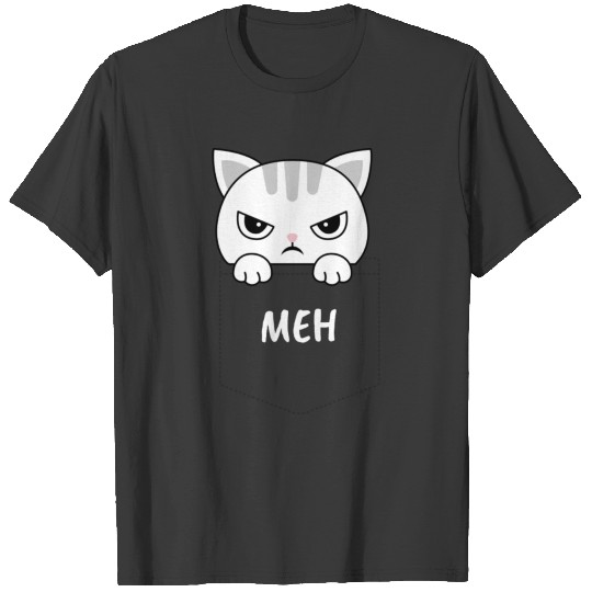 Angry pocket cat t shirt T-shirt