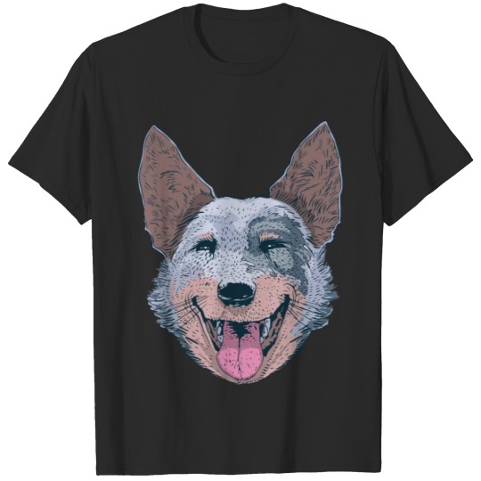 Happy Dog Face T-shirt