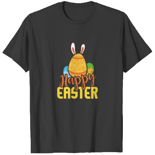 Happy Easter Day Colorful Egg Hunting Cute Gift T-shirt