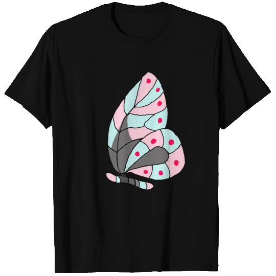 Pink Butterfly Pattern Insect. Ideal also for kids T-shirt