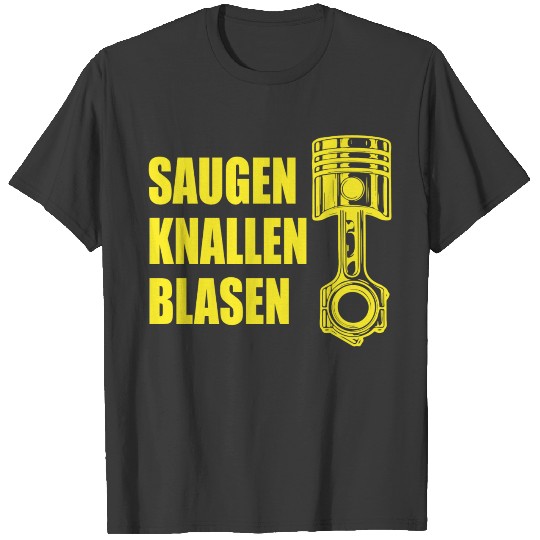 Suck pop blow carfans gift mechanic T-shirt