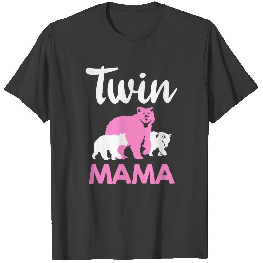 Funny Twin Mom Gift For Women Mother Cool Mama Bea T-shirt