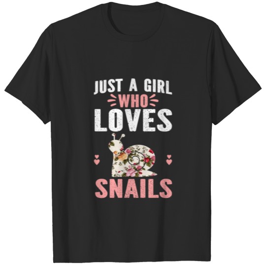 Discover Just A Girl Who Loves Snails T-shirt