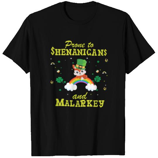 Prone To Shenanigans And Malarkey Red Fox St Padd T-shirt