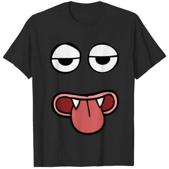 Discover Crazy Crazy Cartoon Face T-shirt