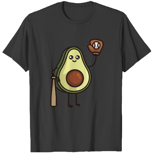 avocado baseball T-shirt