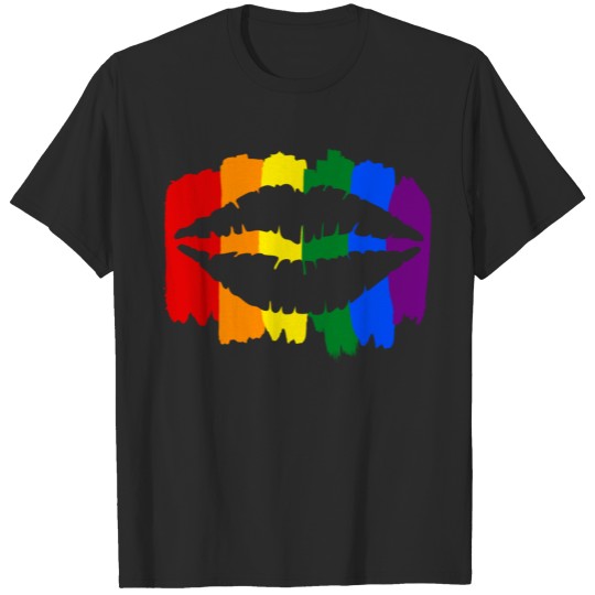 Discover rainbow lips T-shirt