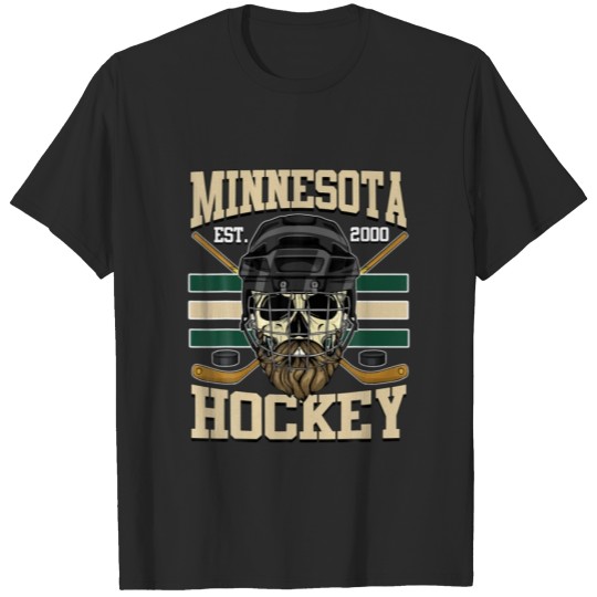 Discover Minnesota MN Ice Hockey Sticks Vintage Wild T-shirt
