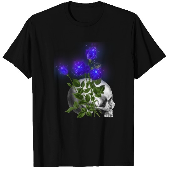 Gothik raven goth skull death skull punk dark T-shirt