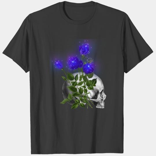 Gothik raven goth skull death skull punk dark T-shirt