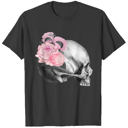 Gothik raven goth skull death skull punk dark T-shirt