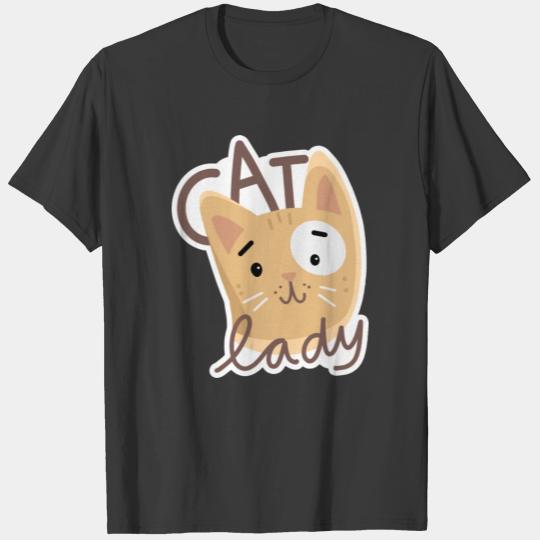 Meow cute Cat Lady T-shirt