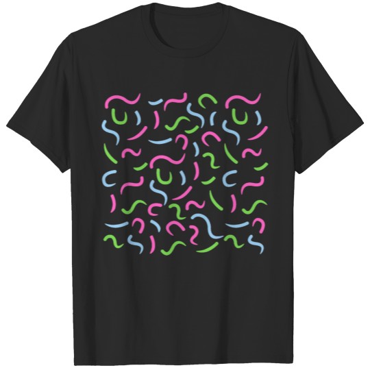 Discover Worm-like line illustration T-shirt