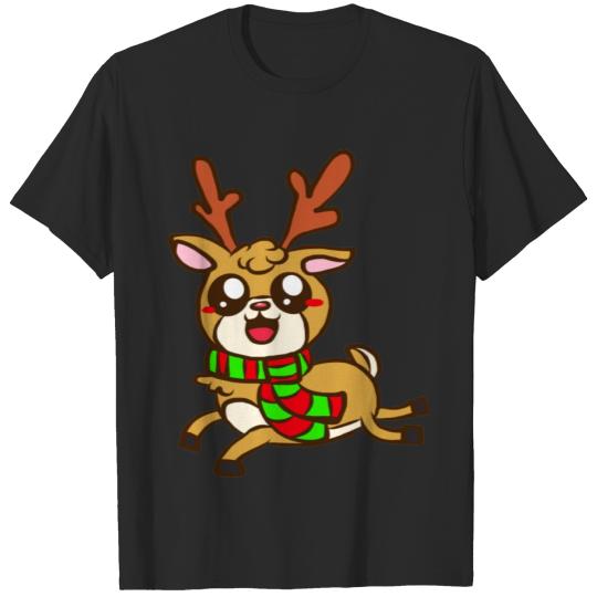 Discover Reindeer with Scarf T-shirt