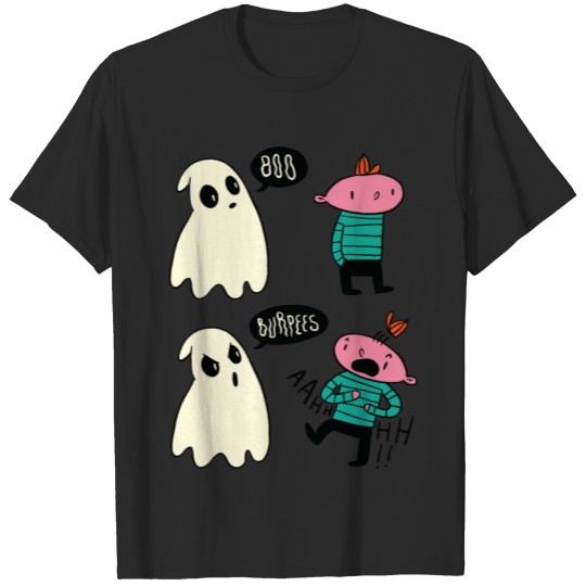 Discover Funny Ghost Boo Burpees T-shirt