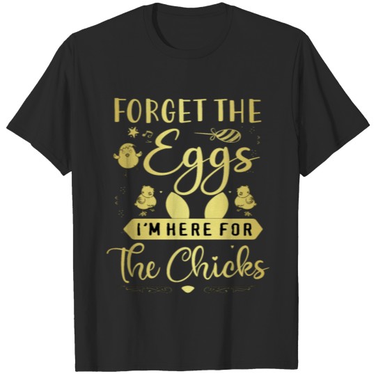 Discover Chicken Spring Egg Happy Easter Cute Rabbit T-shirt