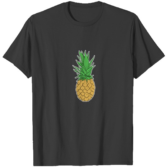 Pineapple hand drawn fruits summer T-shirt