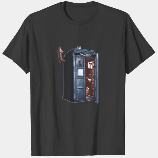Tardis Outhouse-RB-Rev3.png T-shirt