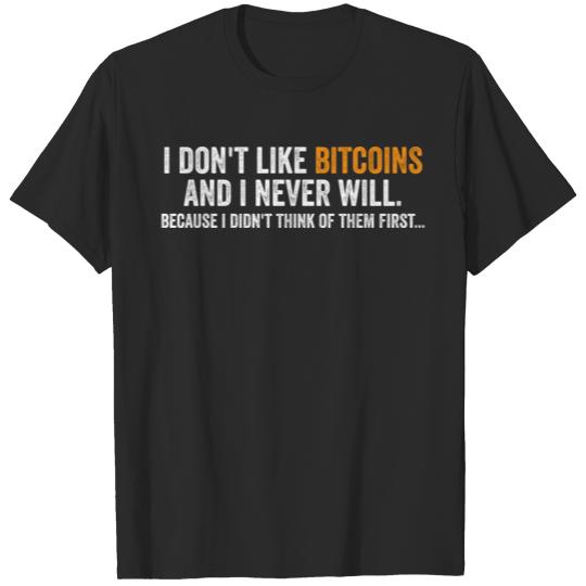 Discover Funny bicoin shirt T-shirt