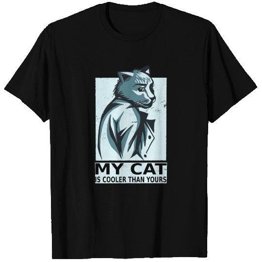 Cool business cat funny cats design T-shirt