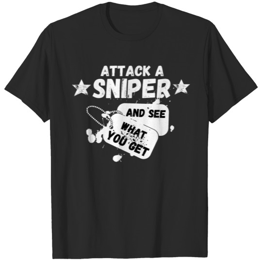 Discover gaming sniper humor T-shirt