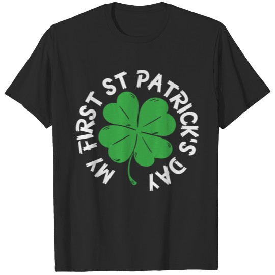 Discover My First St Patricks Day Cute Baby Shamrock T-shirt