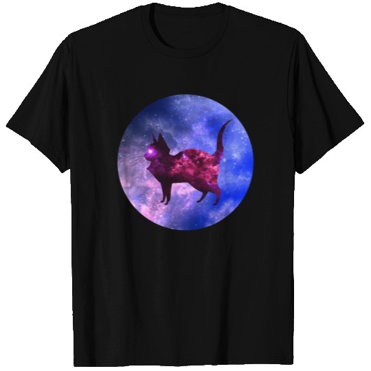 Galaxy cat t-shirt design T-shirt