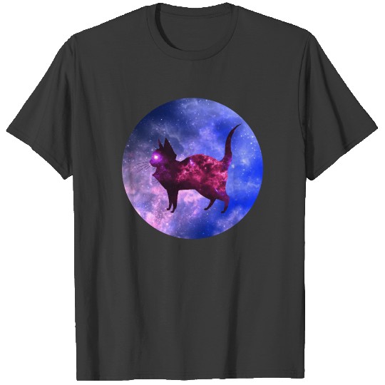 Galaxy cat t-shirt design T-shirt