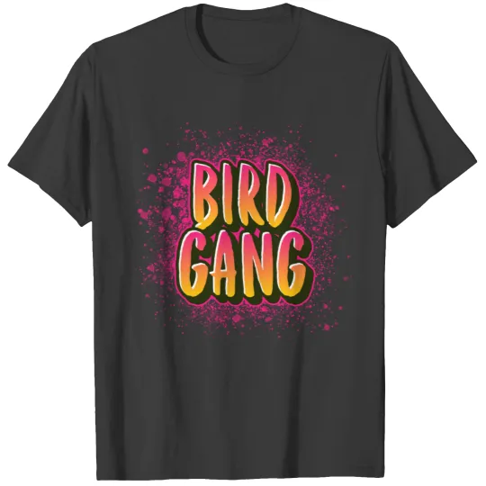 Logo "Bird Gang" in graffiti style T-shirt