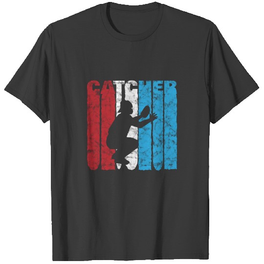 Retro Baseball Catcher Apparel T-shirt