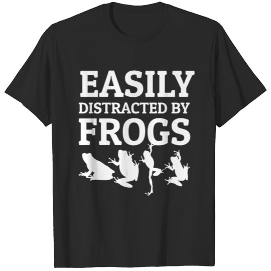 Discover Easily Distracted By Frogs T-shirt