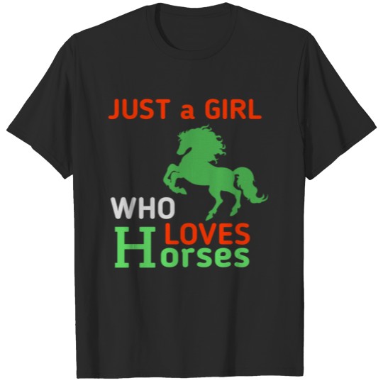 Discover just a girl who loves horse T-shirt