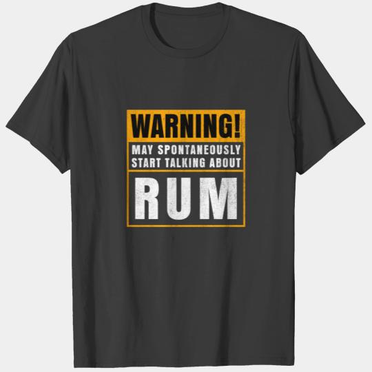 Mens Rum Lover Gift I Funny Rum Drinker graphic T-shirt