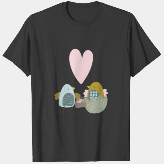 Easter easter bunny flower butterflies T-shirt